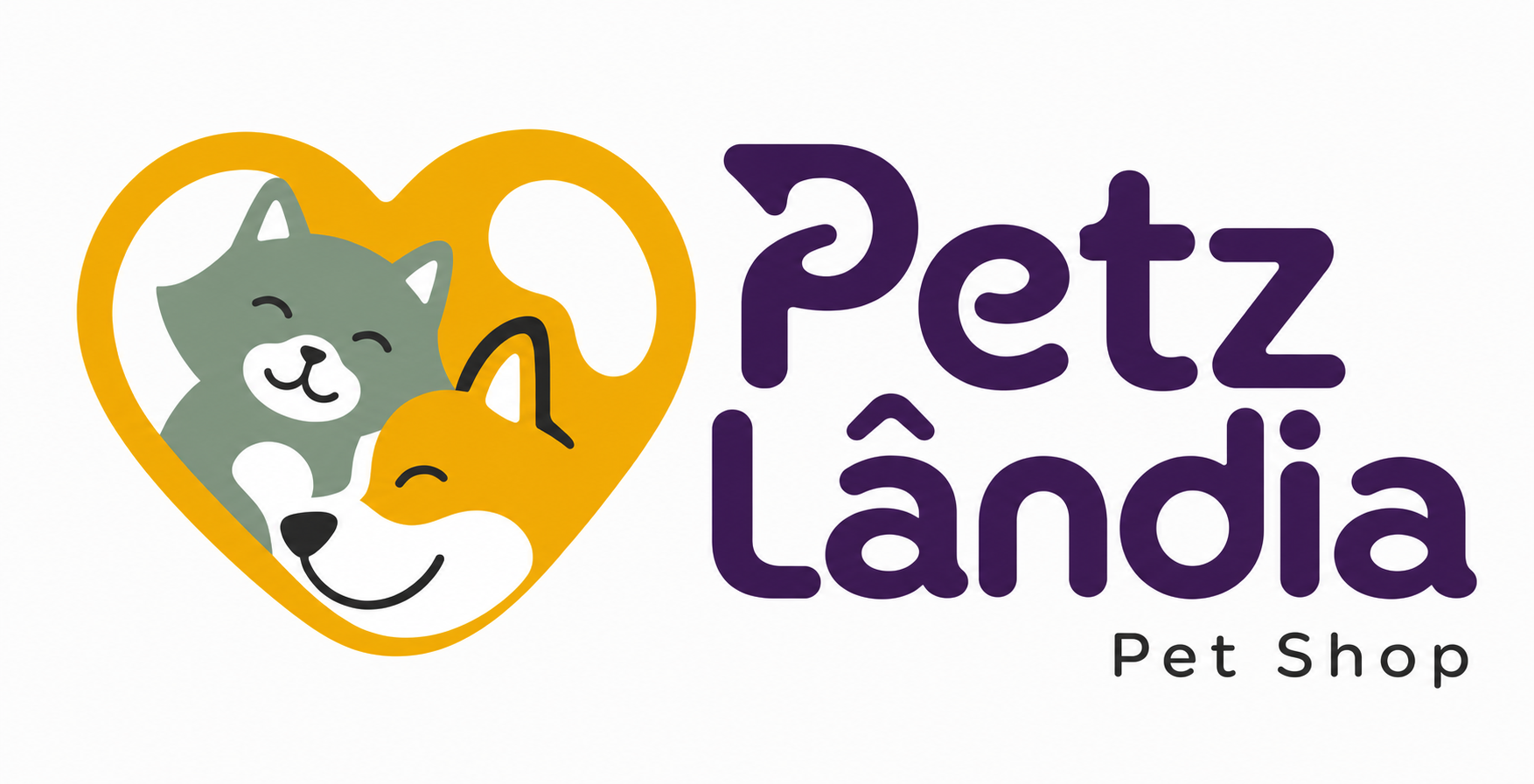 Logo Petzlândia Pet Shop